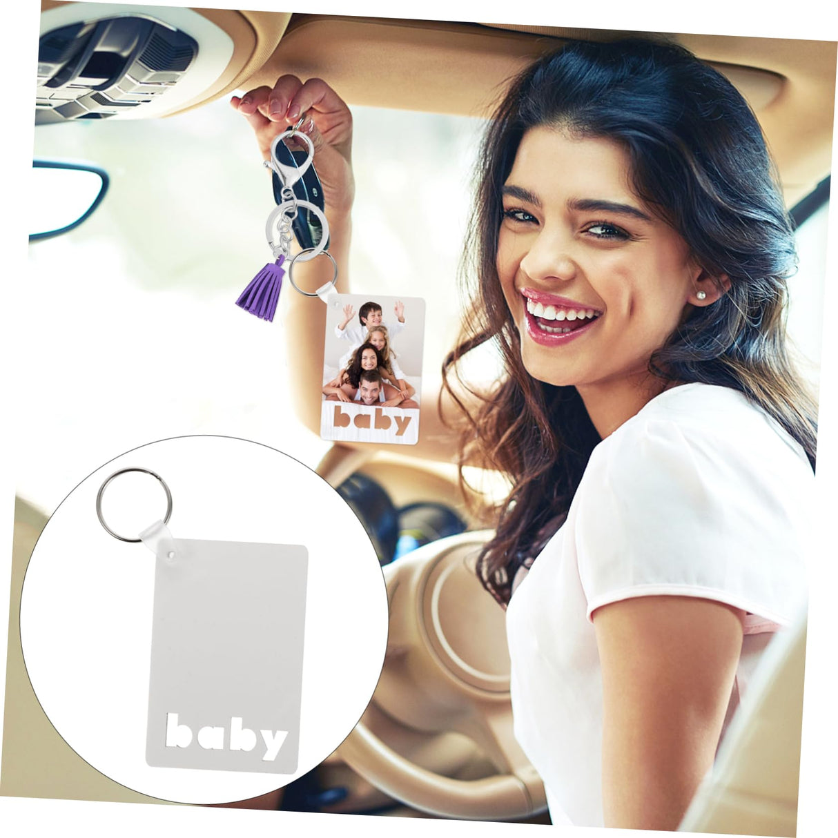 Didiseaon 18 Pcs Dye Sublimation Keychain Sublimation Coating Picture Keychains Sublimation Blanks Sublimation Pens Rectangle Sublimation Keychain Blanks Blank Board Spray Baby Didiseaon