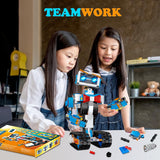 okk Robot Building Toys for Boys, STEM Projects for Kids Ages 8-12, Remote & APP Controlled Engineering Learning Educational Coding DIY Building Kit Rechargeable Robot Toy Gifts for Girls okk