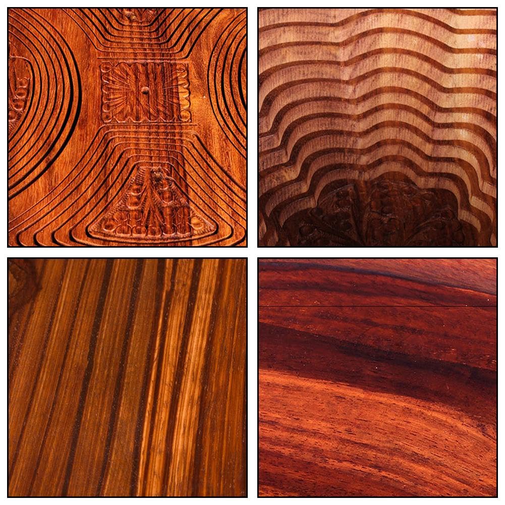 CTDWNT Handmade Wood Carving Fruit Plate,Wooden Collapsible Fruit Basket,Foldable Bamboo Dried Fruit Basket Collapsible Bread Nuts Baskets CTDWNT