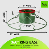 Yard Butler Santa's Helper - Easy to Use & Assemble Christmas Tree Stand - Durable & Sturdy Stand Made with Anti-Rust Steel - Beautiful Addition to Holiday Decor - 6' to 11' Trees - Green Yard Butler