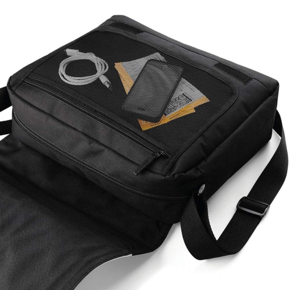 BagBase Sublimation Messenger Bag (9 Liters) (One Size) (Black) BagBase