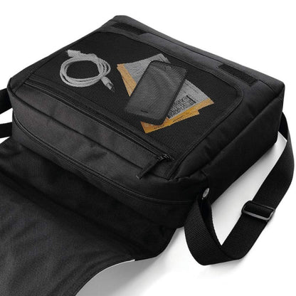 BagBase Sublimation Messenger Bag (9 Liters) (One Size) (Black)