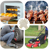 perfsign 4 Pairs Oven Gloves with Fingers,Thin and Light Heat Resistant Gloves for Cooking,Cotton Heat Resistant Gloves,Baking Gloves,Insulated BBQ Gloves for kitchen,Safety Protection Work,Housework perfsign