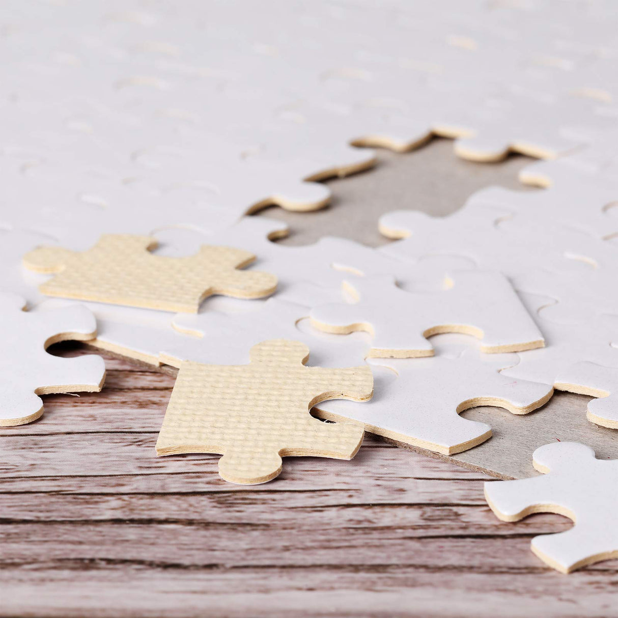 Skylety 12 Sets Sublimation Puzzle Blanks Bulk 120 Pieces A4 Jigsaw Puzzle DIY Thermal Transfer Puzzle Custom Puzzle for Heat Press Printing Crafts Skylety