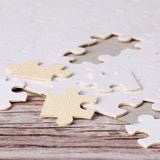 Skylety 12 Sets Sublimation Puzzle Blanks Bulk 120 Pieces A4 Jigsaw Puzzle DIY Thermal Transfer Puzzle Custom Puzzle for Heat Press Printing Crafts Skylety