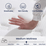 Crayan Queen Size Mattress, 12 Inch Hybrid Memory Foam Mattress in a Box, Pocket Springs Mattress with Motion Isolation and Pressure Relieving, CertiPUR-US, 100 Night Trial Crayan