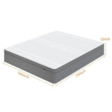 PurrJoys Full Mattress, 12 Inch Cooling-Gel Memory Foam and Pocket Spring Hybrid Mattress, Full Size Mattress in a Box, CertiPUR-US Certified, Medium Firm, Double Mattress PurrJoys
