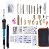 Belleavenue Wood Burning Kit 42Pcs Power Switch and Adjustable Temperature with Wood Burner Pen 392~842°F for Adults Wood Burning Tool for Pyrography Leather, Black Belleavenue