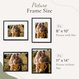 SYNTRIFIC 11x14 Picture Frames Set of 6,Display Pictures 8x10 with Mat or 11x14 Without Mat,Collage Photo Frames for Wall Decor Mounting,Home Decorative Wall Gallery Picture Photo Frame,Black SYNTRIFIC