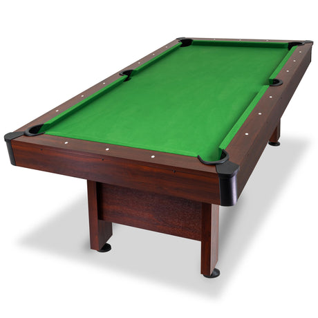 GoSports 7 ft Pool Table with Wood Finish - Billiards Game Room Table for Adults & Family - Accessories Not Included GoSports