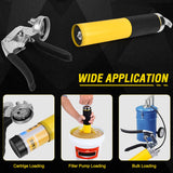 Grease Gun Kit, 7000 PSI Heavy Duty Pistol Grip Grease Gun with 14 oz Capacity, Includes 18 Inch Resin Flex Hose, Double Handle Grease Coupler and Other Accessories, Grease Gun for Automotive, Marine GETLMUL