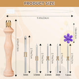 Punch Needle Kit with Storage Box,Adjustable Punch Needle Tool with 5 Different Metal Needles,Embroidery Punch Needle Set Adults Beginner for DIY Craft,Perfect for Decoration and Gifts Cheloment