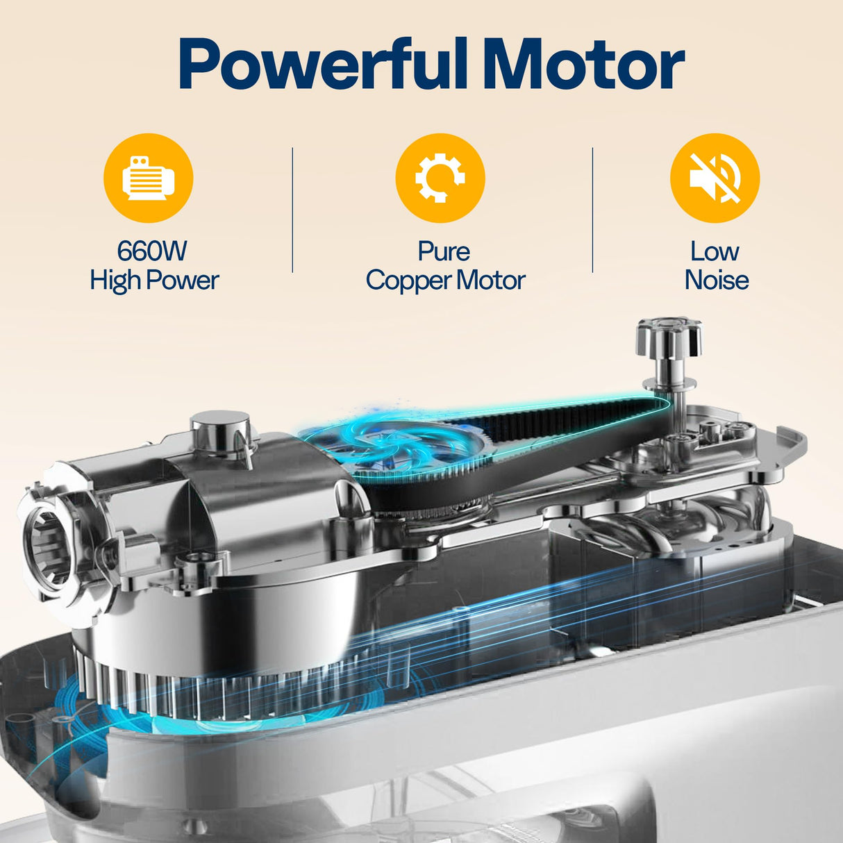 VIVOHOME 9 in 1 Multifunctional Stand Mixer with Fermentation, 6 Speed 7.5 Quart Kitchen Electric Food Mixer with Timer, Meat Grinder, Juice Blender, Vegetable Slicer, Pasta and Cookie Maker, Silver VIVOHOME