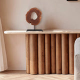 Warmaxx Wood Slice Statues on Stand Object 13.6" x 17.6" x 1.9" Handmade Solid Lychee Sculpture Tabletop Farmhouse Decoration Desk Decor for Home Living Room Office Warmaxx