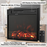 Furmax Fireplace TV Stand for Up to 65 Inches TVs, Farmhouse Entertainment Center with Grooved Barn Doors, Rustic Media Console Table with Storage Cabinets for Living Room (Grey Wash) Furmax