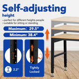 GarveeTech Adjustable Workbench 48"x20", 2000 lbs Load Capacity, Height Adjustable 29.5"-38.4", Ideal Heavy-Duty Garage Worktable with Built-in Power Outlet for Home, Office & Workshop GarveeTech