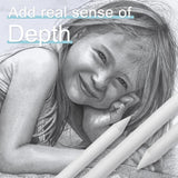 Jeimier 12 Pcs Blending Stumps for Drawing, Tortillions Blending Sticks for Beginner Drawing, Art Blenders, Blending Tools Paper Stumps for Shading Completed, Blending Pencil for Sketching, Softness Jeimier