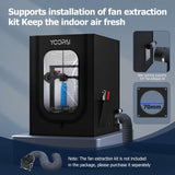 YOOPAI 3D Printer Enclosure, Fireproof Dustproof Tent Constant Temperature Protective Cover for Creality Ender 3/Ender 3 Pro/Ender 3V2/Ender 3S1/Neo/Anycubic Elegoo, 29.5×25.6×21.6" YOOPAI