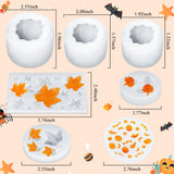 7 Pcs Pumpkin Candle Molds - Halloween & Thanksgiving Silicone Molds for DIY Craft Making Decoration Supplies KVCSYAW