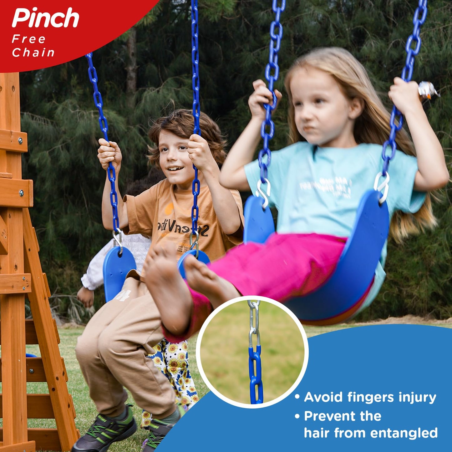 Dolphin Playground Outdoor Wooden Swing Sets for Backyard with Slide, Playground Sets for Backyards with Sandbox, Rock Climbing Wall, and 2 Belt Swings, Outdoor Playset for Kids Ages 3-6 - WoodArtSupply