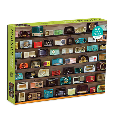 Galison Chihuly Vintage Radios 1000 Piece Puzzle from Galison - Featuring Chihuly's Vintage Radio Collection, Fun and Challenging Puzzle The Whole Family Can Enjoy, 27" x 20", Unique Gift Idea Galison