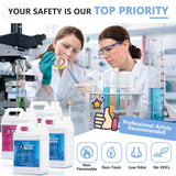 Teexpert Crystal Clear Epoxy Resin Kit 4 Gallon Self-Leveling Coating and Casting Resin, High-Gloss & Bubbles Free Resin and Hardener Kit for DIY Art, Jewelry, Table Top, Molds, Wood 1:1 Ratio Teexpert