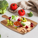 Large Wood Charcuterie Boards Wooden Cutting Boards for Kitchen Meat Chopping Board Bread Cheese Serving Board Acacia Cutting Board With Handle Butcher Block Carving Board Charcuterie Platter Board Ayiaren