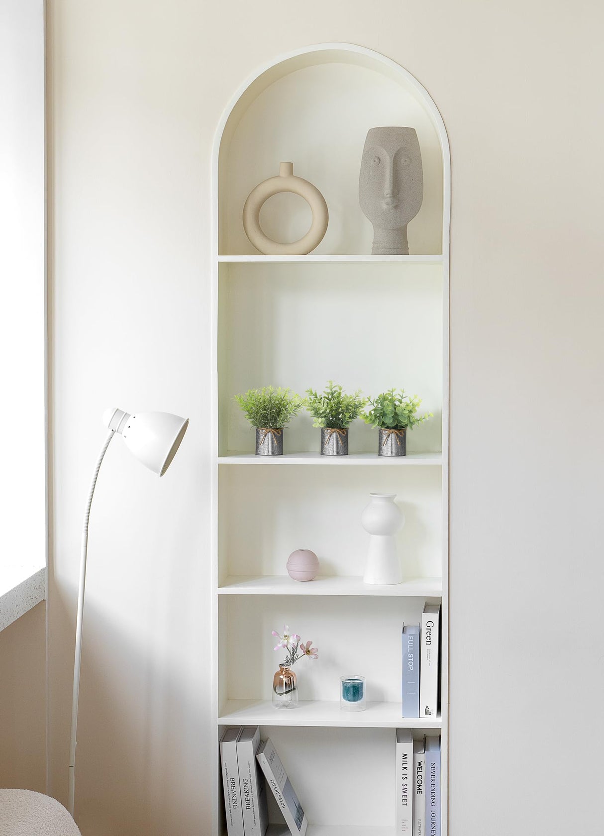 Mkono Mini Fake Plants in Farmhouse Galvanized Metal Pots 3 Pack Small Potted Artificial Plant Eucalyptus for Laundry Room Bathroom Shelf Table Decor Mkono