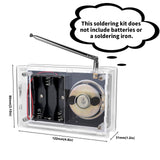 ScienSta Soldering Practice Kit, DIY Soldering Kit with 2" Speaker, USB/Battery Power, Clear Acrylic Case & Step-by-Step Guide ScienSta