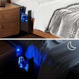 Biometric Gun Safe for Nightstand, Desk, Bedside Mounted, Auto Open Pistol Safe, Drawer Handgun Safe with Internal LED light, Silent mode, Quick Access Gun Lock Box with Fingerprint, PIN Code, Key XDeer