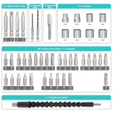 X-YEAH Small Electric Screwdriver, 3.7V Rechargeable Cordless Screwdriver with LED Light, Electric Screwdriver Kit Includes 45pcs Bit Set, USB Charging Cable, Carrying Case X-YEAH