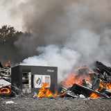 STEELIST 0.8 Cubic Fireproof Waterproof Safe, Security Digital Box with Removable Shelf, Cash Box for Home, Fireproof Safe for Documents, Jewelry, Gun, Valuables, Safety Box, Black STEELIST