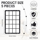 Kinlop 5 Pcs 59"x40" Sublimation Blank Throw Blanket for Heat Press Printed Blanket Soft Flannel Nap Custom Blanket with Tassel for Adult DIY Home Decor(20 Printable Photos Panel) Kinlop