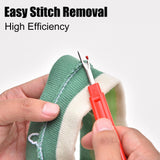 14 Pcs Sewing Seam Rippers, 2 Big and 2 Small Handy Stitch Ripper Sewing Tools with Embroidery Removal Tool, Tape Measure, Needle Threaders, Thimbles for Sewing Crafting Thread Removin Jneoace