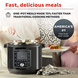 Instant Pot Pro (8 QT) 10-in-1 Pressure Cooker, Slow Cooker, Rice/Grain Cooker, Steamer, Sauté, Sous Vide, Yogurt Maker, Sterilizer, and Warmer, Includes App With Over 800 Recipes, Black Instant Pot
