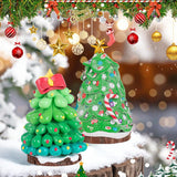 juyght Christmas DIY Craft Kits - Air Dry Clay Craft Set Creative Modeling Kit for Indoor Decor & Handmade Ornaments Gift for Christmas Gifts & Holiday Activities (Christmas Tree) juyght