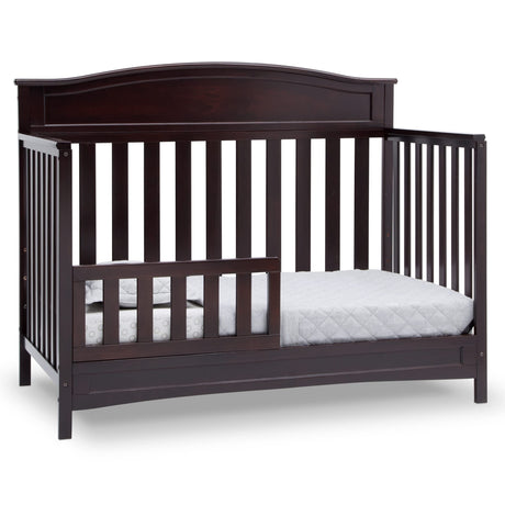 Delta Children Emery 4-in-1 Convertible Baby Crib - Greenguard Gold Certified, Dark Chocolate Delta Children