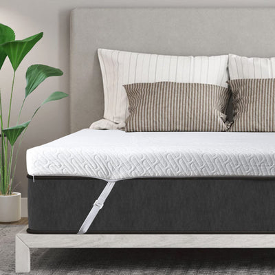 3 Inch Gel Memory Foam Mattress Topper Full Size High Density Cooling Pad Pressure Relief Bed Topper (with Removable & Washable Bamboo Cover)