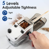 Electric Cigarette Rolling Machine, Automatic Cones Loader, Mini Portable Pre Rolled Cones Filling Maker, Automatic Roller, 308D Silver ASKJHKD