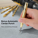 TICONN 99PCS Titanium Coated Drill Bit Set, 135 Degree Tip HSS Bits Kit with Storage Case for Aluminum, Copper, Soft Alloy Steel, Wood, Plastic Size from 1/16" to 3/8" TICONN