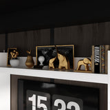 Homsee 4-in-1 Wall Unit TV Stand with Bookshelves for TVs up to 65", Modern Entertainment Center Media Console Table with Storage & Cord Management, White Homsee