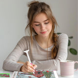 SENQAO Red Truck Diamond Art Kits for Adult, Christmas Diamond Painting Kits for Beginners, DIY Full Drill Winter Holdiay Rhinestone Diamond Dots Gem Painting Art Craft Home Decor 12 x16 Inch SENQAO