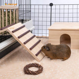 Niteangel Wooden Cage Bridge for Rabbits, Guinea Pigs and Chinchilla, Large Size Niteangel