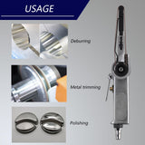 HYFN Pneumatic Belt Sander Air Powered 1.5HP 6CFM Air Tools 3/8" Handheld Belt Sander Mini Belt Sander HYFN