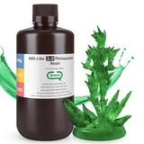 ELEGOO ABS-Like Resin 3.0, Photopolymer Resin UV Curing 405nm, Upgraded ABS 3D Printing Resin, Higher Precision, Lower Shrinkage 3D Resin for LCD/MSLA/DLP 3D Printer, Clear Green 1000G Deeplee