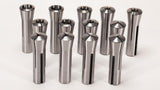MACHALLY Precision R8 Collet Set, 13pcs, 1/8" to 7/8" Carbon Steel, Mill Collet Set, 0.0006" TIR, 7/16"-20 Thread, for Milling & Mill Chuck Holder MACHALLY