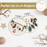 PEASUG 9 Pieces Embroidery Hoop, 3 Inch Small Wood Embroidery Hoops Frames, Bamboo Circle Cross Stitch Hoop Ring for Embroidery Art Craft Sewing PEASUG