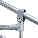 PawHut Large Chicken Coop Metal Chicken Run with Waterproof and Anti-UV Cover, Spire Shaped Walk in Fence Cage Hen House for Outdoor and Yard Farm Use, 1" Tube Diameter, 9.8' x 19.7' x 6.6' PawHut