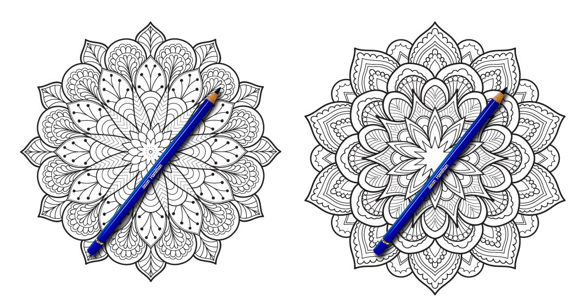 The Art of Mandala: Adult Coloring Book Featuring Beautiful Mandalas Designed to Soothe the Soul KAVNLON