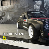 Big Floors RaceDeck Diamond Plate Design, Durable Interlocking Modular Garage Flooring Tile (48 Pack), Graphite Big Floors